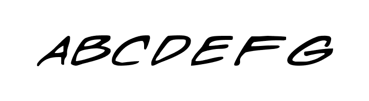ABCDEFG Wyld Stallyns Extended Font