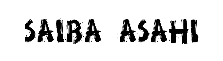 SAIBA%2BASAHI Broken Stick Font