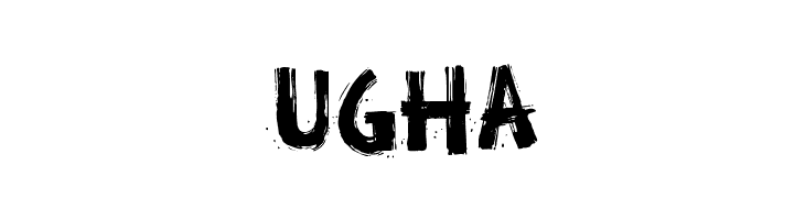 UGHA Broken Stick Font
