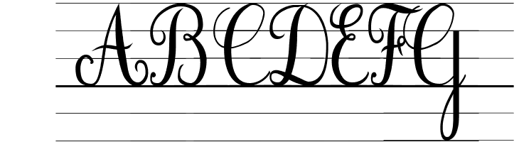 Cursif & Lignes  Free Fonts Download