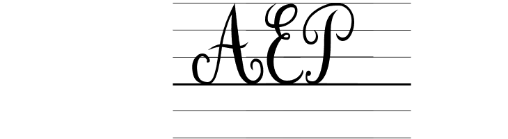 Cursif & Lignes  Free Fonts Download