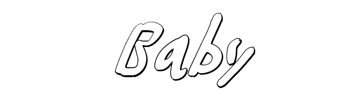 Buttons the Bear 3D Italic  Free Fonts Download