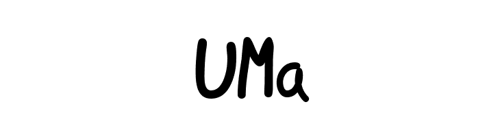 UMa Douglas Hand Normal Font