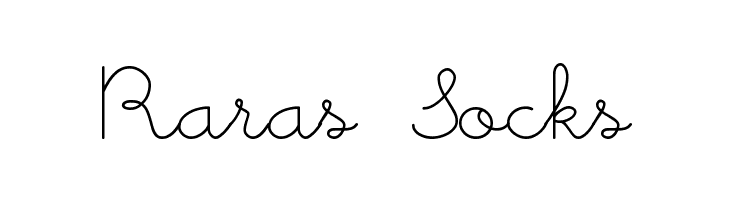 Raras%2BSocks Little Days Font