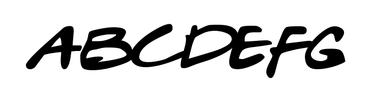 ABCDEFG Gabriel Weiss' Friends Font Font