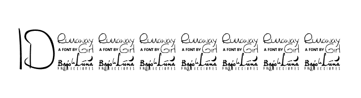 SL Runaway Girl  Free Fonts Download