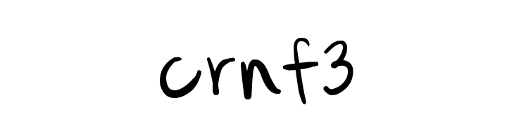 crnf3 Cataclysmic Font