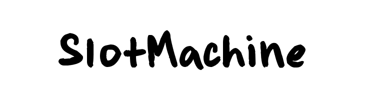 SlotMachine Brianne's hand Font