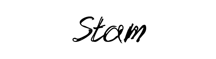 Stam slantorama Font