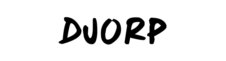 DUORP Scoder Hand Font