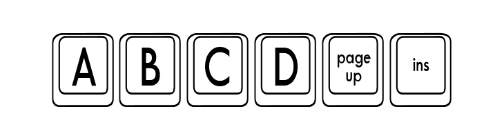 Keyboard KeysCn Condensed  Free Fonts Download