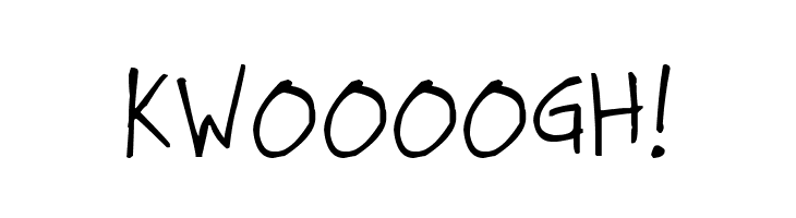 KWOOOOGH%2521 Faraco Hand Font