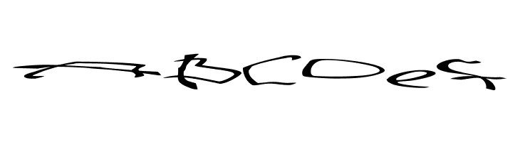 001 Stretched-Strung Very Wide  Free Fonts Download