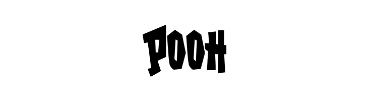 POOH GarageShockCondensed Heavy Font