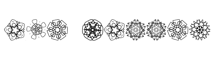 JI Kaleidoscope Bats 4  Free Fonts Download