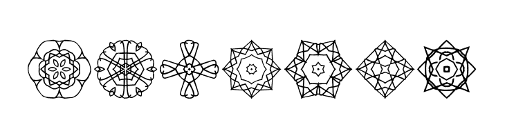 JI Kaleidoscope Bats 2  Free Fonts Download