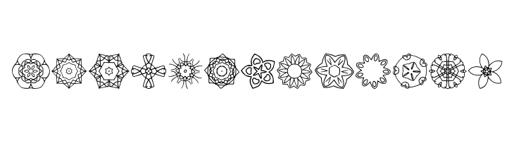 JI Kaleidoscope Bats 2  Free Fonts Download