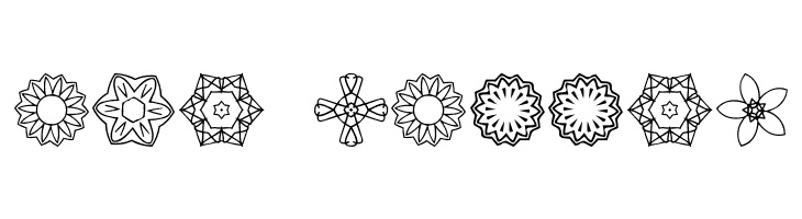 JI Kaleidoscope Bats 2  Free Fonts Download