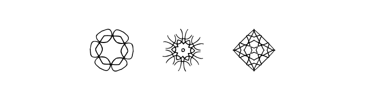JI Kaleidoscope Bats 2  Free Fonts Download