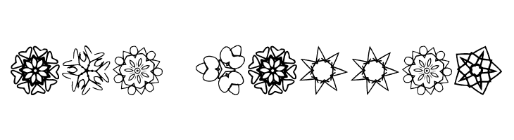 JI Kaleidoscope Bats 3  Free Fonts Download