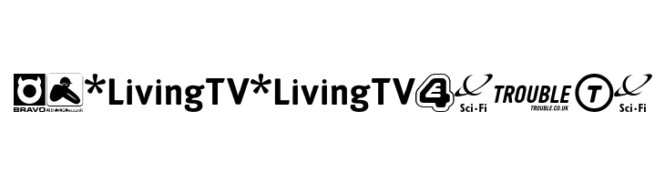 UK Digital TV Channel Logos  Free Fonts Download