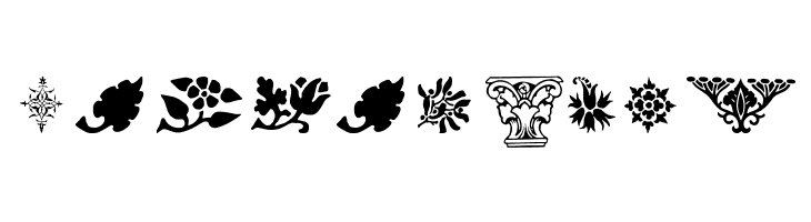 Printers Ornaments One  Free Fonts Download