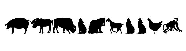 Farm & Wild Animals  Free Fonts Download