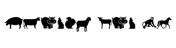 Farm & Wild Animals  Free Fonts Download