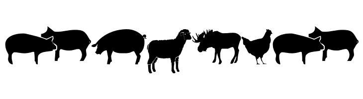 Farm & Wild Animals  Free Fonts Download
