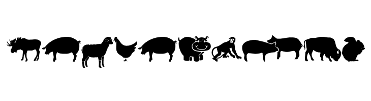 Farm & Wild Animals  Free Fonts Download