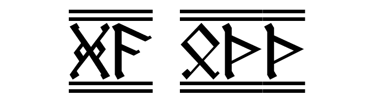 AngloSaxon Runes 2  Free Fonts Download
