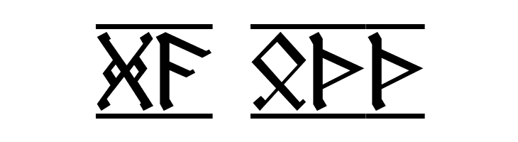 AngloSaxon Runes 1  Free Fonts Download
