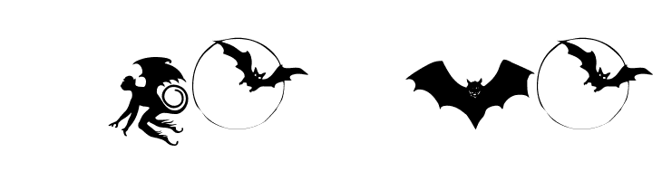 Bats-Symbols  Free Fonts Download