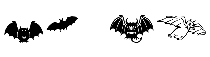 Bats-Symbols  Free Fonts Download
