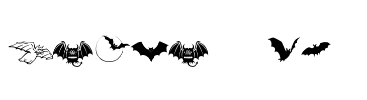 Bats-Symbols  Free Fonts Download