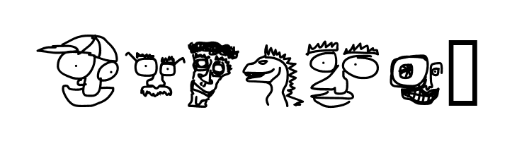 Doodle Dudes of Doom  Free Fonts Download