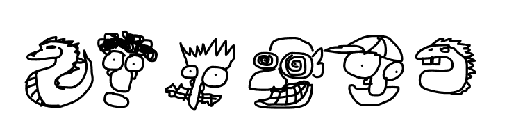 Doodle Dudes of Doom  Free Fonts Download