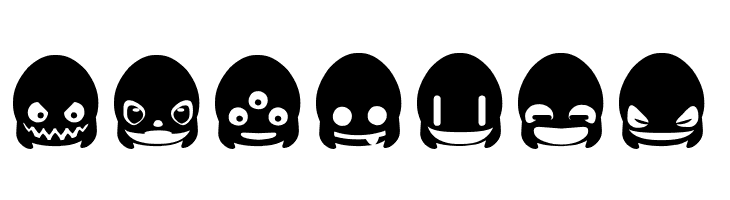 Ghost Smileys  Free Fonts Download