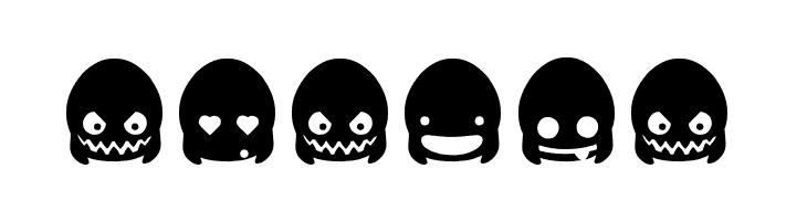 Ghost Smileys  Free Fonts Download