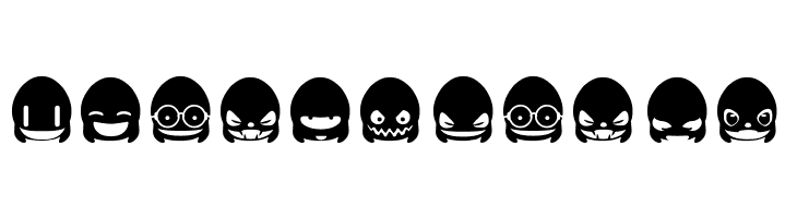 Ghost Smileys  Free Fonts Download