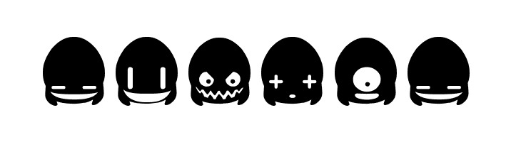 Ghost Smileys  Free Fonts Download