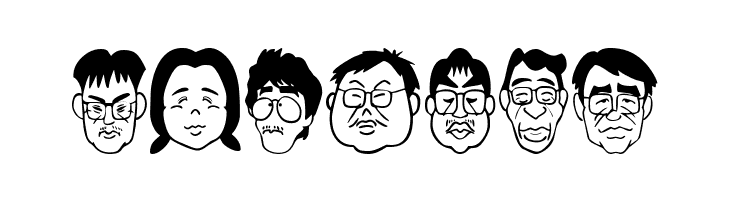 SakabePeople03  Free Fonts Download