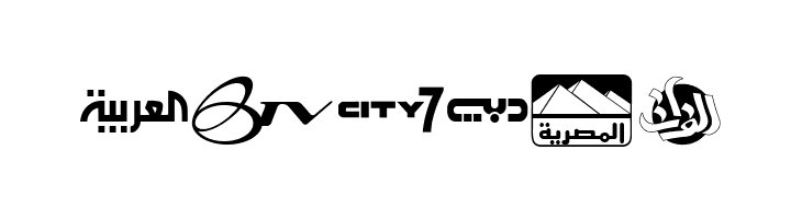 Arab TV logos  Free Fonts Download