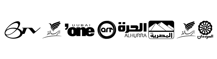 Arab TV logos  Free Fonts Download