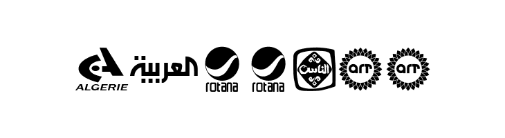 Arab TV logos  Free Fonts Download