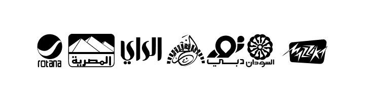 Arab TV logos  Free Fonts Download