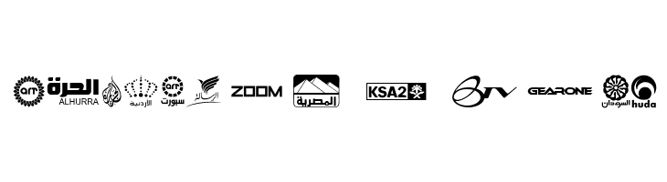 Arab TV logos  Free Fonts Download
