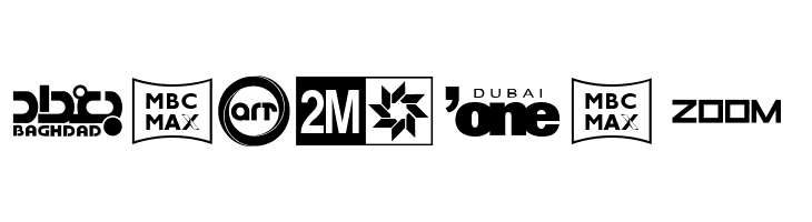 Arab TV logos  Free Fonts Download