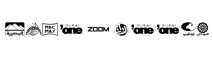 Arab TV logos  Free Fonts Download