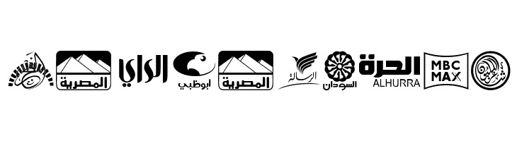 Arab TV logos  Free Fonts Download
